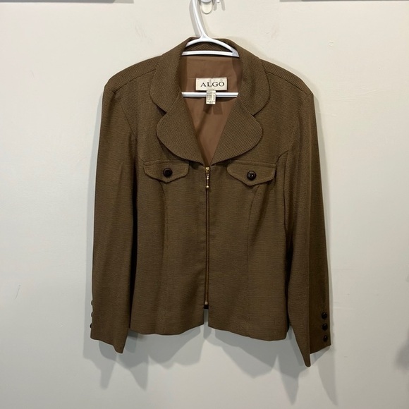 🌼 3/$20 Algo Blazer Style Jacket Size 14 - Picture 2 of 7